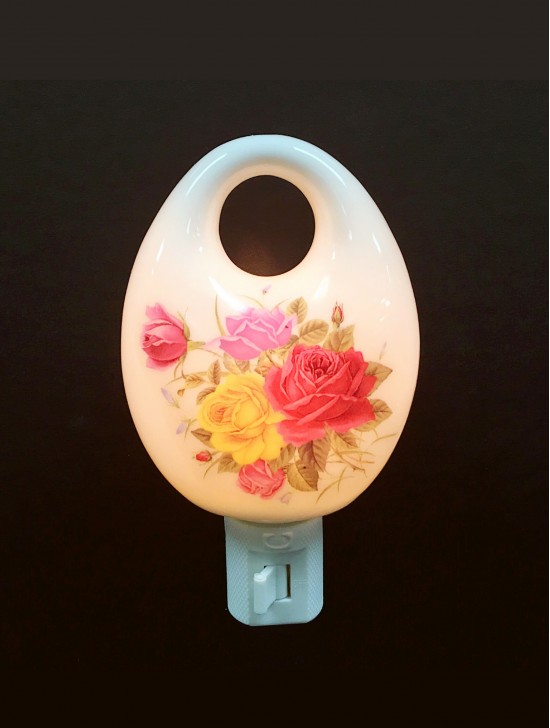 Porcelain Flower Night Light with Gift Box